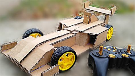 How To Make Formula Car From Cardboard Cardboard Diy Youtube