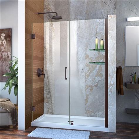 Porte De Douche En Verre Unidoor De Dreamline Po X Po Bronze