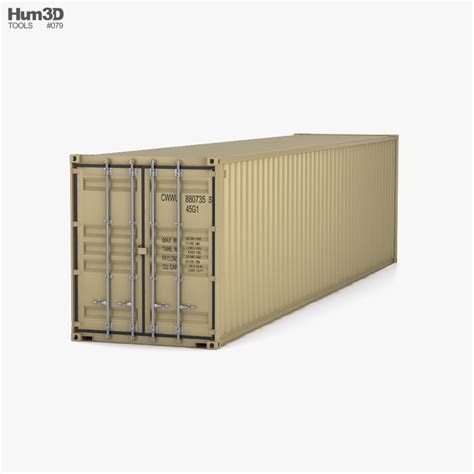 컨테이너 40′ HC 3D 모델 - 다운로드 도구 on 3DModels.org