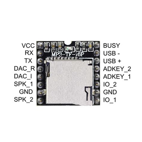 MP3 TF 16P Mini MP3 Player Module For Arduino V3 0 Micro JPM