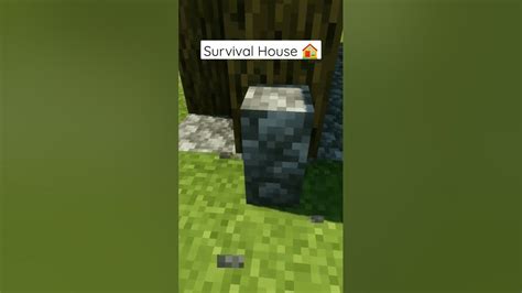 Minecraft Survival House 🏠 Minecraft Deadlox Shorts Youtube