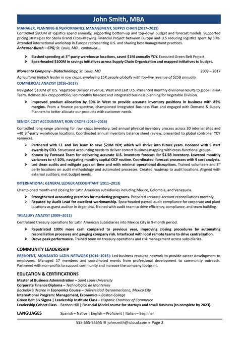 Finance Director Resume Examples Guide