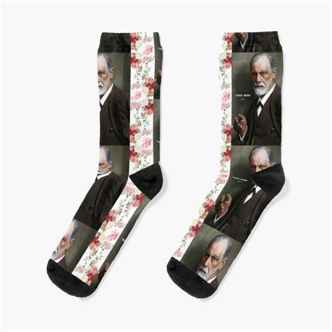 Sigmund Freud Socks By Bear Art Socks Bear Art Sigmund Freud