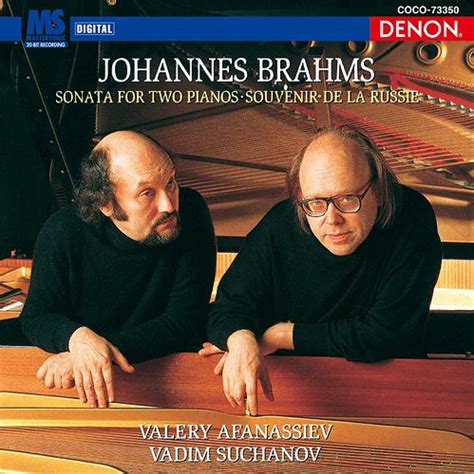 CDJapan Brahms Sonata For 2 Pianos Etc Priced Down Reissue Valery