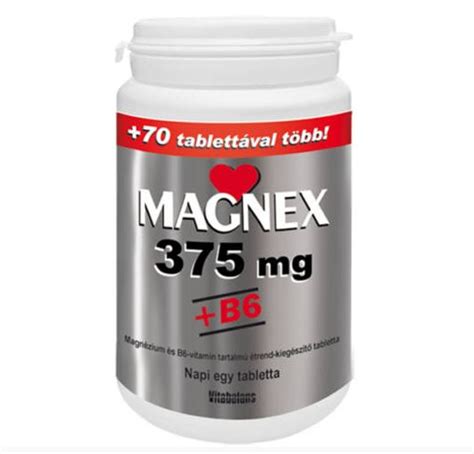 Vitabalans Magnex 375 Mg B6 Vitamin Tabletta 180 70 Db