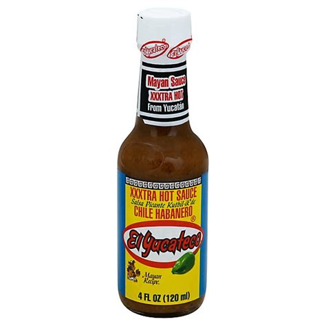 El Yucateco Sauce Hot Xxxtra Chile Habanero Bottle 4 Fl Oz Safeway