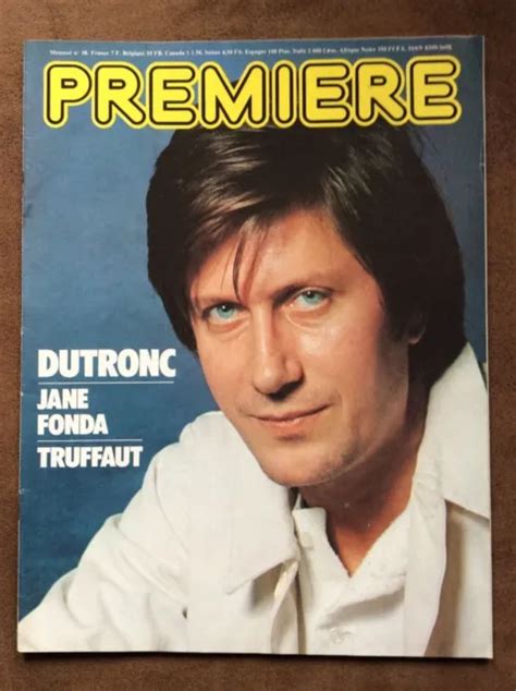 MAGAZINE DU CINÉMA Première N16 Dutronc Jane Fonda Truffaut