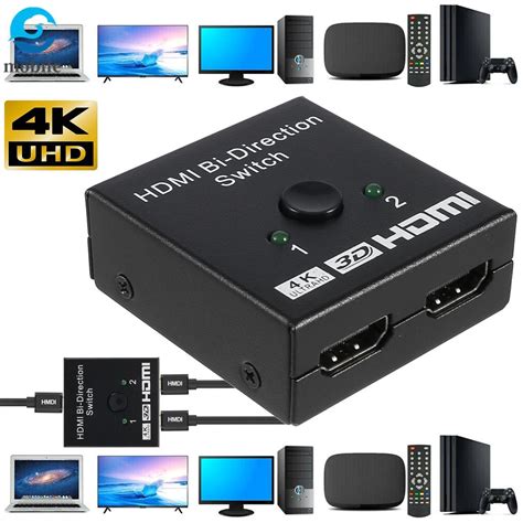 Przełącznik HDMI 4K HDMI Rozdzielacz Dwukierunkowy przełącznik HDMI 2