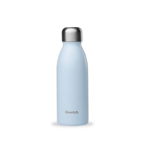 Gourde Inox Une Paroi Qwetch 500ml Bleu Pastel P Tits Poids Carottes