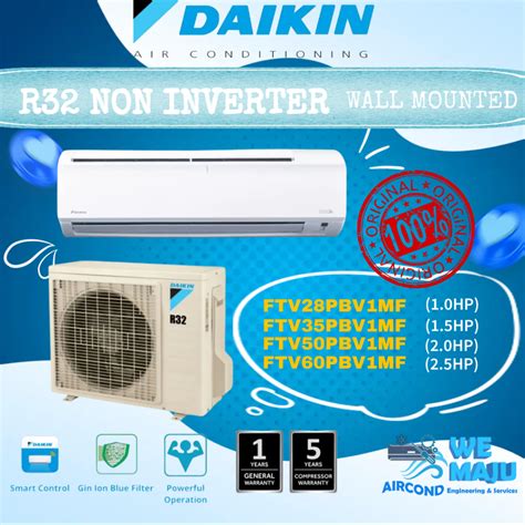 Daikin R Ftv P Series Non Inverter Air Conditioner Hp Hp Hp