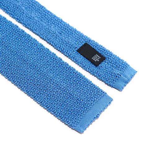 Solid Silk Knit Tie BlueBarbershop A Shop Where Men Can Get Their Style