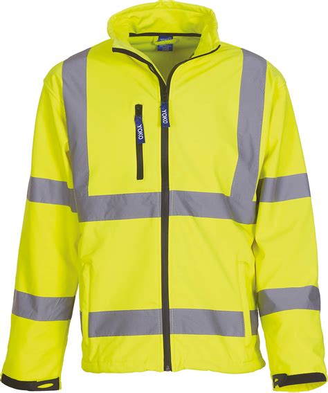 Veste softshell haute visibilité Hi Viz Yellow imprimé et