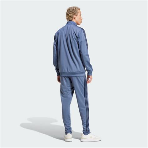 Adidas Basic 3 Streifen Tricot Trainingsanzug Blau Adidas Deutschland