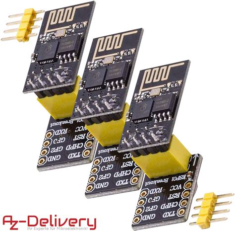 Buy AZDelivery 3 X ESP8266 01S Serial Wireless WLAN WiFi Transceiver