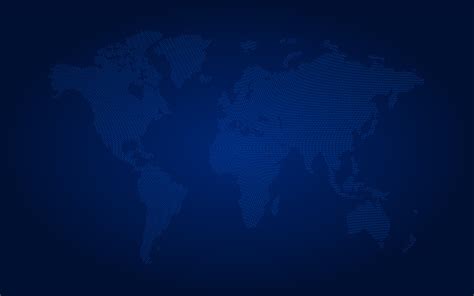 Blue Abstract World Map Digital Poster Template Stock Illustration ...