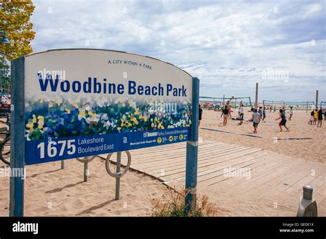 Toronto woodbine beach park Stock Photo - Alamy