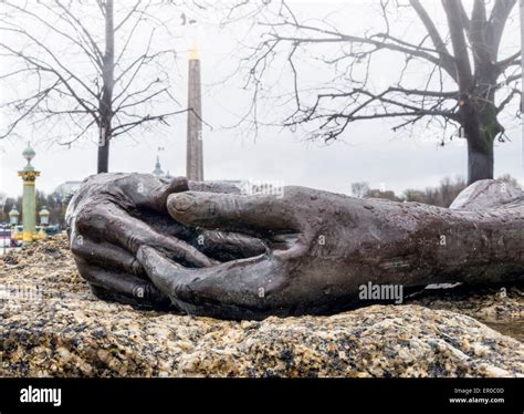 Louise Bourgeois sculpture, "Welcoming Hands" - Bronze hands on stone ...