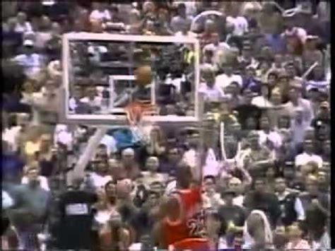 Michael Jordan Chicago Bulls Final Shot Vs Utah Jazz To Win Th