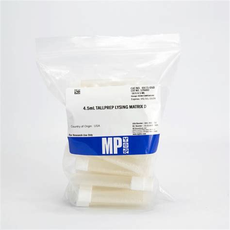 Mp Biomedicals Teenprep Lysing Matrix D Tubes Tallprep Lysing Matrix