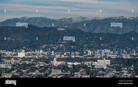 Los Angeles California Usa Th Dec Snow Capped Mountains