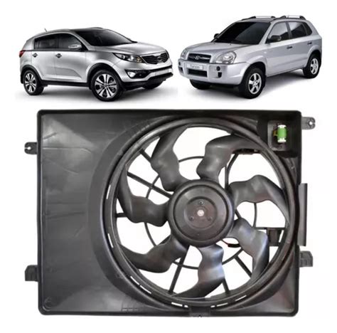 Eletroventilador Ventoinha Defletor Sportage Tucson 2 0 Nova