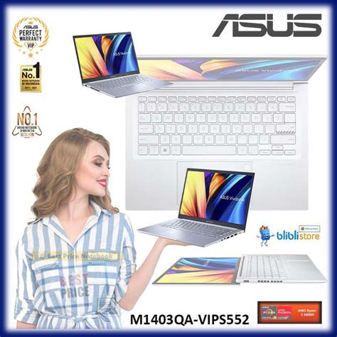 Jual Asus Laptop Vivobook M1403qa Vips552 Amd Ryzen R5 5600h M1403qa