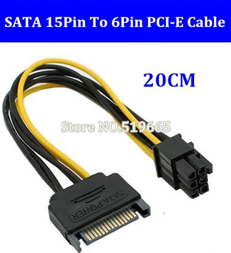 Pin Sata To Pin Power Cable Adapter Connector P Pci E Pci Express