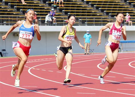 陸上高校総体 女子200メートルで富士市立1年・小針陽葉が2位 100メートルと合わせてダブル銀 スポーツ報知