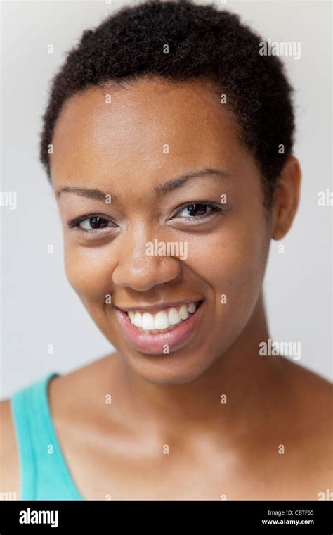 Smiling African American Woman Stock Photo Alamy