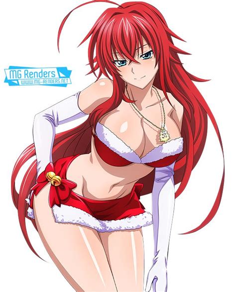 High School Dxd Rias Gremory Render 116 Bikini Christmas High School Dxd Large Breasts Long