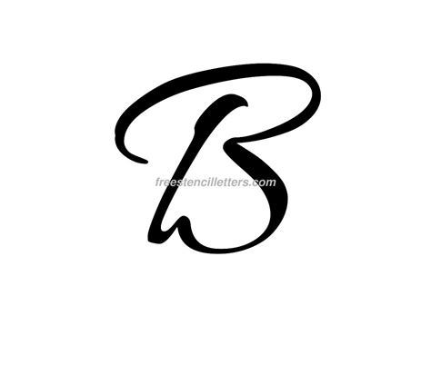 Print B Letter Stencil Free Stencil Letters