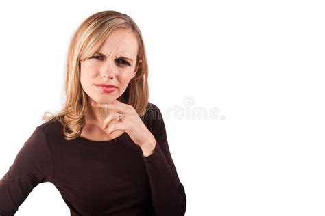 Confused Woman A Woman Is Confused In Front Of A White Background Spon Confused Woman