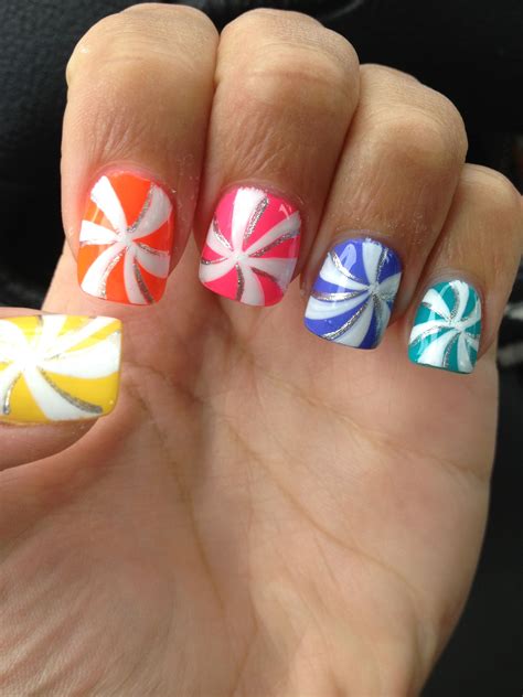 Candyland Nails Carnival Nails Quinceanera Nails Nail Art