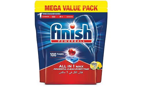 Finish Dishwasher Detergent All In One Tablets Lemon 100 Tabs Buy