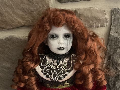 Creepy Doll Goth Steampunk Victorian Ooak Doll Halloween Prop Etsy