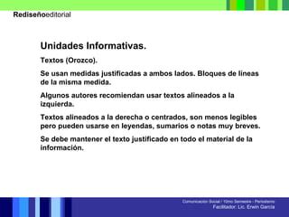 A Clase De Redise O Unidades Informativas Ppt