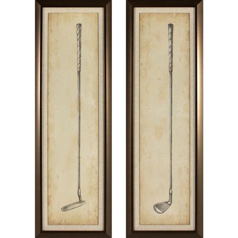 Decor Therapy 3525 In X 1125 In Vintage Golf Club Printed Framed