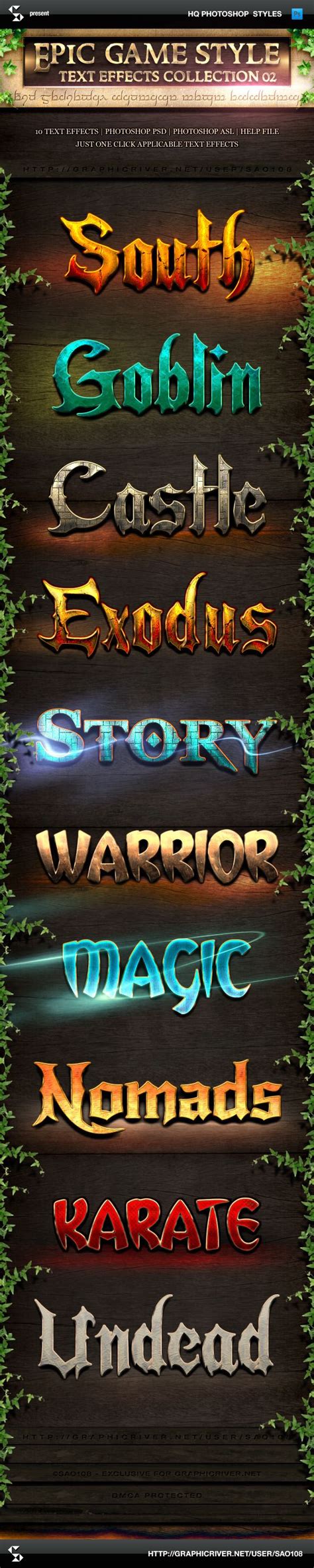 Epic Game Style Text Effects Collection Text Effects Text Logo