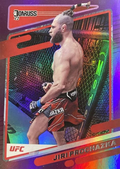 Jiri Prochazka 2022 Donruss UFC 81 Purple Flood RAW Price Guide