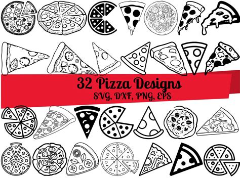 Pizza Svg Bundle Pizza Svg Pizzas Svg Pepperoni Svg Etsy