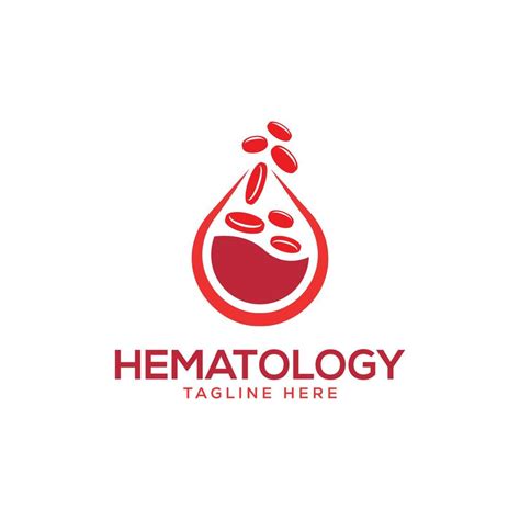 Hematology Medical Logo Design Concept Free Vector 4970656 Vector Art