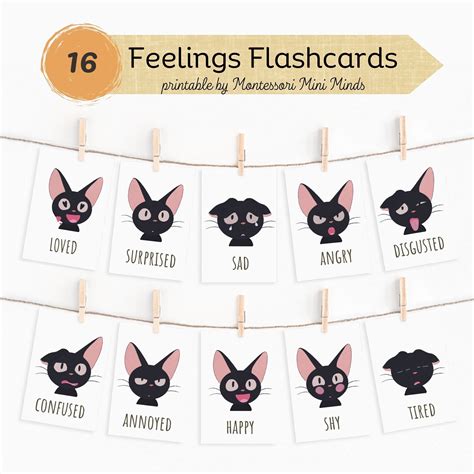 Feelings Flash Cards, Emotions Chart, Feelings Flash Cards Nomenclature ...