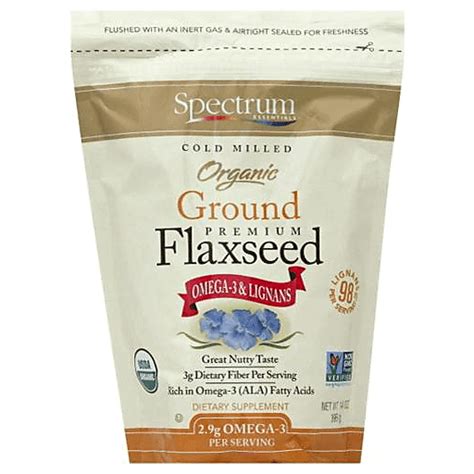 Spectrum Essentials Cold Milled Organic Ground Premium Flaxseed Dietary