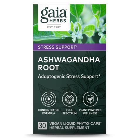 Gaia Herbs® Ashwagandha Root Vegan Liquid Phyto Caps® Herbal Supplement