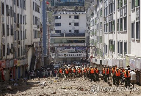 中간쑤성 산사태 사망자 337명으로 증가 韓聯社