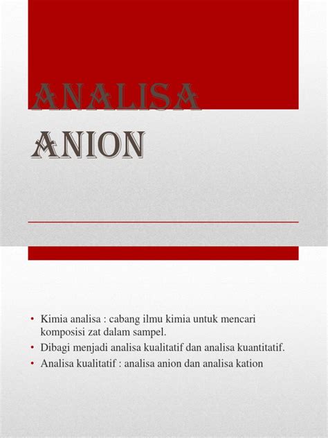 Anion Kation | PDF