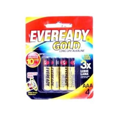 Jual Baterai AAA Eveready Gold Alkaline Battery A92 A 92 Bp4 Bp 4