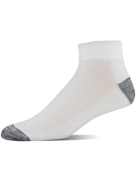 Gildan Ankle Low Cut Socks Half Cushion Terry Foot Bed Casual For Men 12 Pack One Size