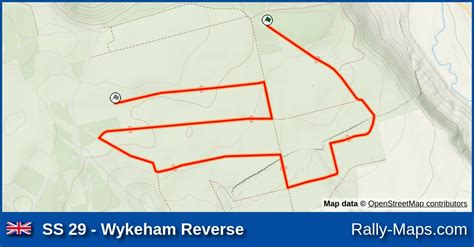 Ss 29 Wykeham Reverse Stage Map Cartel International Rally 1989