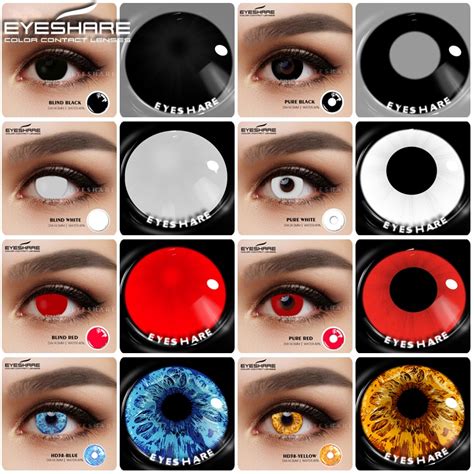 EYESHARE Cor Lentes De Contato Para Os Olhos Par Anime Cosplay